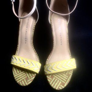 🎉🎉Last Chance🎉🎉Chinese Laundry 'Colorful Peacock ' Sandal Stiletto Size 7M